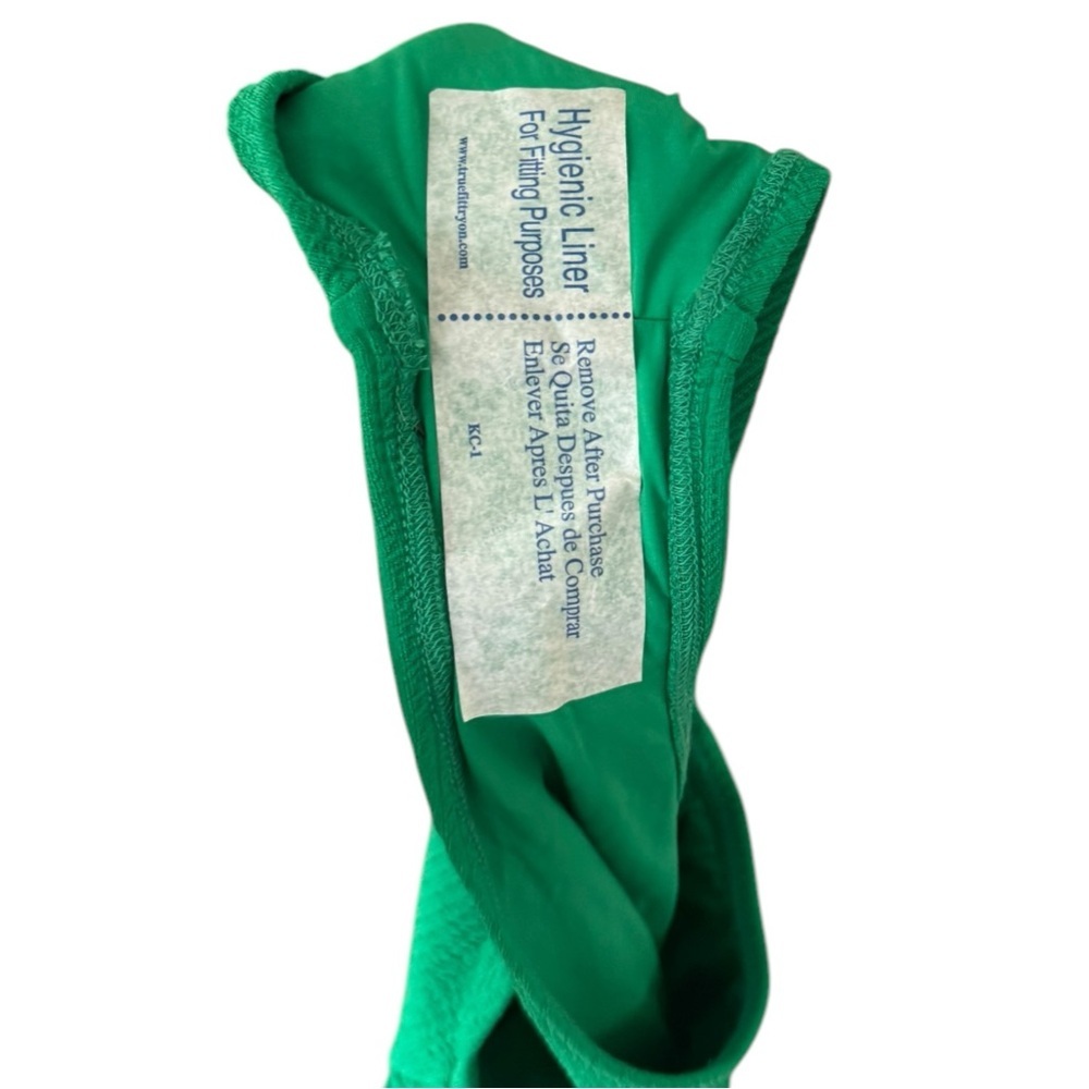 BECCA Pucker Up Candice Large Green Textured‎ Halter Cut Out One Piece Swimsuit - Picture 6 of 10